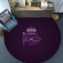 Real Club Deportivo de La Coruña,Round Area Rug,Carpet Rug for Living Room Bedroom Sofa Playroom Decor,Non-slip Floor Mat 80cmx80cm
