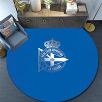 Real Club Deportivo de La Coruña,Round Area Rug,Carpet Rug for Living Room Bedroom Sofa Playroom Decor,Non-slip Floor Mat 80cmx80cm