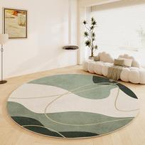 Nordic Style Rugs for Bedroom Fluffy Soft Cloakroom Carpet Light Luxury Living Room Decoration Abstract Rug Thick Anti-slip Mat 100x100CM