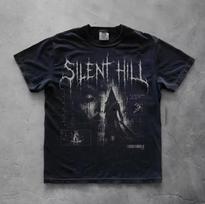 Vintažiniai Silent Hill 2 marškinėliai Siaubo vaizdo žaidimų marškinėliai Mėgėjų marškinėliai Dovana gerbėjams Vyriški marškinėliai trumpomis rankovėmis visam sezonui L gray
