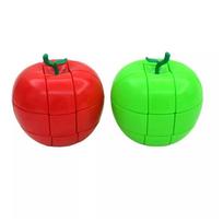 Yongjun Fruit 3X3X3  Apple Red/ Green Magic Cube Educational 3X3 Cube Toys For Children Brain Teaser Birthday Christmas Gifts