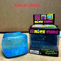 Nee Doh Malt Sugar Sequins Stress Cube Slow Rebound Squishy Toy, Calm Anxiety, Adhd Relief Sensory Fidget Toy
