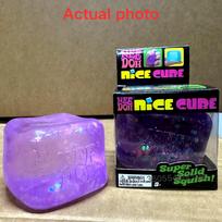 Nee Doh Malt Sugar Sequins Stress Cube Slow Rebound Squishy Toy, Calm Anxiety, Adhd Relief Sensory Fidget Toy