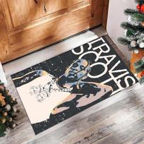Soft Crystal Velvet Floor Rug,Travis Scott Anti Slip Decorative Carpet, Plush Area Mat For Indoor Home Decoration 40cmx60cm white