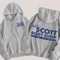 2026 Keith Scott Body Shop Vintage Auto Repair Graphic Hoodie Men Women Harajuku Y2K Gothic Oversized Sweatshirt Perfect for Commute & Loungewear L white