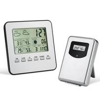 Wireless Digital Hygrometer Indoor Outdoor Thermometer Room Thermometer and Humidity Gauge Weather Forecast Alarm Date Comfortable Level Display sidabras