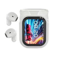 Bluetooth suderinamos ausinės Stereo garsas Triukšmo slopinimas Atsparios vandeniui LCD jutiklinis ekranas Sportinės belaidės ausinės balta