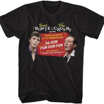 Bing Crosby and David Bowie Christmas Adult Short Sleeve T Shirt Vintage Style Graphic Tees XXXL juoda