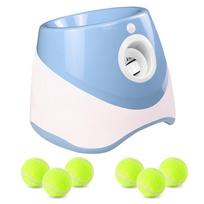 Dog Tennis Ball Launcher Dogs Chase Automatic Automatic Fun Interactive Machine Fun Interactive Catapult Throw mėlyna