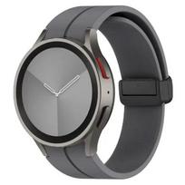 20mm Band For Samsung Galaxy Watch 7/6/5/4/44mm 40mm 5 Pro 45mm Silicone Bracelet correa Galaxy Watch 6 classic 47mm 43mm strap 20mm For Watch 4567 pilka