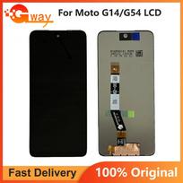 LCD Screen and Digitizer Full Assembly For Moto G14 G54 XT2343 G64 black