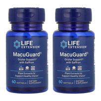 Life Extension MacuGuard Saffron Eye Support Supplement, 60 Softgels - 2 Pack 60 pcs - 2 ea