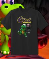 Croc Legend Of Gobbs Retro Video Game T Shirt Youth M - Adult 6XL Fast Ship! 3XL black