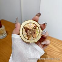 360° Rotating Butterfly Glitter Phone Holder with Magnetic Back 360 Degree Rotating Butterfly Holder gray
