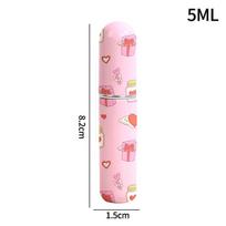 5Ml Perfume Atomizer Cartoon Mini Perfume Bottle Portable Liquid Container For Cosmetics Traveling Empty Refillable Spray Bottle white
