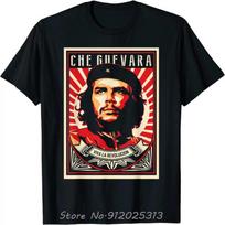 Che Guevara Shirt Rebel Cuban Shirt Guerrilla Revolution Cotton Tops Tees Fitness T-shirt Casual T Shirt Oversized O-neck Tshirt XL beige