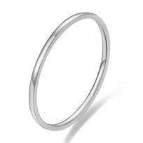 Mobius 1mm Tri-Color 18K Gold Titanium Steel Couple Ring - Simple, Versatile Design for Women Size 9.5 white