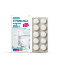 JUE FISH Refrigerator Cleaning Tablets Home Gentle Cleaner Effective Grease Removal Convenient Cleaning Supplies 10 Count