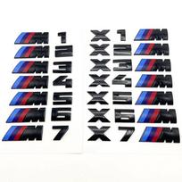 vbjly8 3D Rear Trunk Emblem Badge Logo Car Sticker BMW E46 E60 E64 F10 F20 F30 F06 F12 F13 E90 E92 E93 F80 F82 F87 M1 M2 M3 M4 M5 M6 M7 wscap11 X6 M black