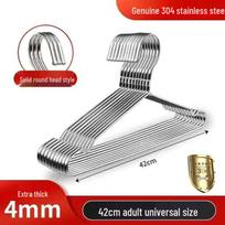 Extra Thick Stainless Steel Non-Slip Clothes Drying Rack for Adults and Students 10 Pieces gray