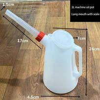 1.2L/2L/3L/5L Aliejaus Matavimo Indas Benzino Kanistras Kuro Bakas Su Piltuvu Lankstus Automobilių Garažui Aliejaus Matavimo Indas A2 white