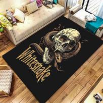 Whitesnake Carpet Rug for Living Room Bedroom Home Sofa Decoration,Kids play Non-slip Floor Mat 40x60cm( 15x23in ) gray