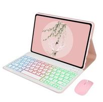 Tablets Keyboard Case For Huawei Honor Pad X9a 11.5 inch Rainbow Backlit Teclado Spanish Keyboard Cover With Mouse Funda Russian Keyboard