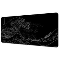 Great Wave Black Desk Mat Mousepad Japanese Art Mouse Pad Rubber Mat Mouse Carpet Table Pads Pc Mats 900x400 Office Accessories 30cmx60cm