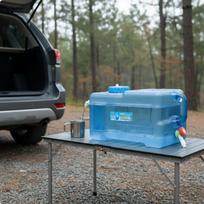 Nešiojamas vandens bakelis su čiaupu, sandariu dangteliu, didelės talpos ąsotis, maistinis plastikas 25L with Lid and Faucet