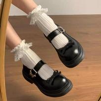 Youth style shoes Girls Mary Jane Shoes Soft Sole Lightweight School Style Kids Flat Fall EU 30 black