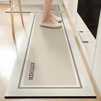 Luxury-Style Kitchen Rug Washable, Non-Greasy Water Absorbent Quick-Drying, Anti-Slip Restaurant Floor Mat for Home Decor 40X120CM (1.3X3.9FT