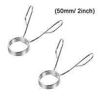Durable Gym Weight Barbell Bar Clips Dumbbell Spinlock Collars Spin Lock Screw Check Nut 02(50mm/ 2inch)