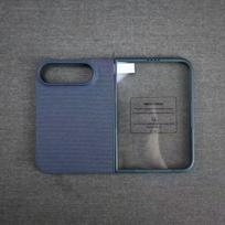 New Woven Cloth Pattern Magnetic Phone Case For iPhone Duo  with Front Screen Tempered Film For Magsafe Wireless Charging Case iPhone Duo