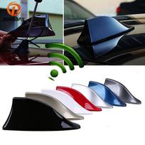 Car Shark Fin Antena Automobilis Universalus FM AM radijo signalo antenos stogo antena 1pcs mėlyna