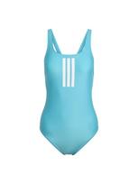 ADIDAS PERFORMANCE Sportinis maudymosi kostiumėlis '3 STRIPES V-BACK' azuro spalva / balta