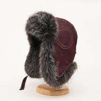 Pilot Lei Feng Hat Women's Winter Thickened Ear Protector Hat Imitation Suede Mink Plush Hat one size