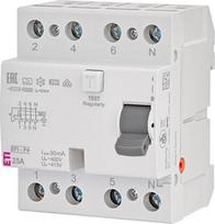 ETI Srovės nuotėkio rėlė ETI EFI-P4 A 10kA, 4P, 25 A, 415 V,30mA