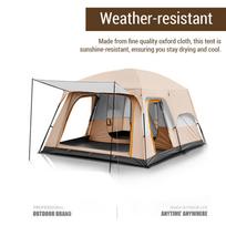 Outdoor Travel Camping Tent Portable Sunshine Proof Tent Fishing Hiking Sunshine Shelter beige