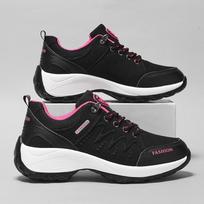 Women's tennis shoes, outdoor sports and casual lace up lightweight gym running shoes 2024 new women's platform vulcanized shoes 36 juoda