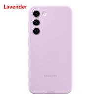 Samsung originalus skysto silikono dėklas, skirtas Samsung GALAXY S23 S23+ S23 Plus S23 5G minkštas smūgiams atsparus telefono dėklas For Galaxy S23 levanda