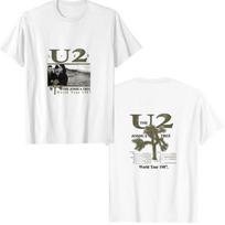 U2 Gyvai The Joshua Tree Pasaulinis Turas 1987 Marškinėliai Sunkus Marškinėliai Unisex Marškinėliai M white
