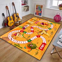 Game Snakes and Ladders Pattern Floor Rug Carpets Living Room Bedroom Bedside Bathroom Floor Mat Area Rug Kids Room Play Mat 60x90cm