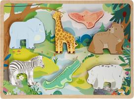 Moxy - 3D Wooden Puzzle, 7 pcs - Jungle