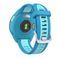 20mm Quick Release Two-Tone Silicone Band For Garmin Watch Sports Strap Bracelet 20mm mėlyna