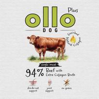 Ollo Plus Collagen Mono Beef - wet dog food - 800g