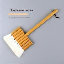 Single Bamboo Rod Row pen Brush width Wool-Hair paint Brush Comprising Pave Rod Bottom Color Background Brushes Professional art gray