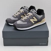 U574LGG New Balance 574 Gray (Men's) 4.5 black