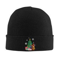 FNAF At Freddys Knitted Caps Womens Unisexs Skullies Beanies Autumn Winter Hats Acrylic  Warm Cap One Size black