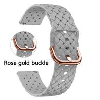 20mm Silicone Band For Amazfit GTS/2/2e/3/4/GTS2 Mini/GTR 42mm Sport Watch Bracelet Amazfit Bip U 3 Pro Strap Watchband Correa Amazfit Bip U-Pro pilka