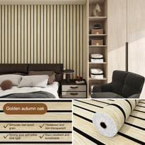 Simulated Grille Peel And Stick Wallpaper 3D Effect Waterproof Moisture-Proof Texture For Living Room Bedroom Wall Decor E black